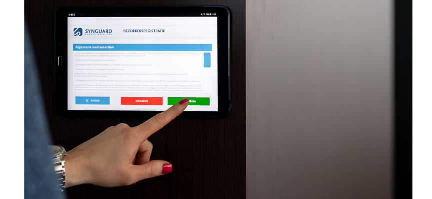 Synguard visitor management self-service